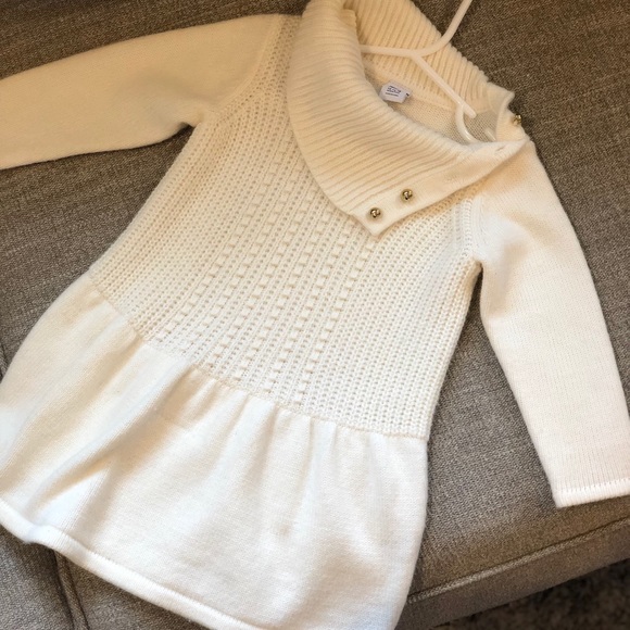 Janie and Jack Other - Janie and Jack Sweater Dress with gold buttons